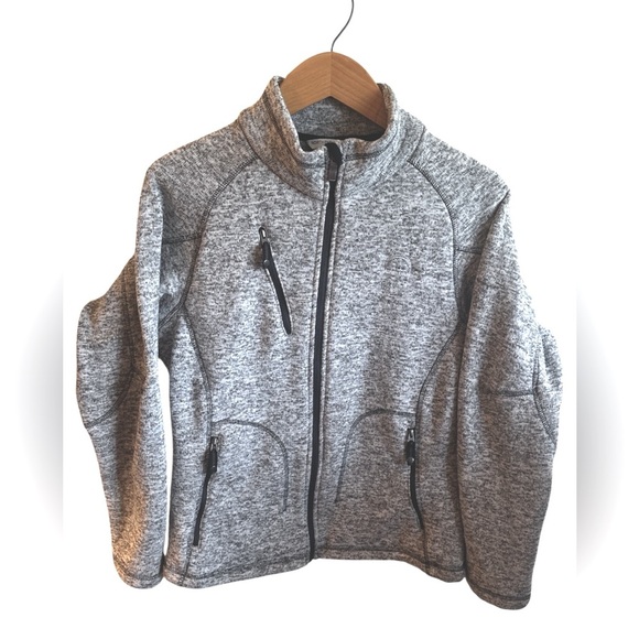 North End Sport Jackets & Blazers - North End Jacket Size Medium Heathered Gray Full Zipper Closure Zippered Pockets